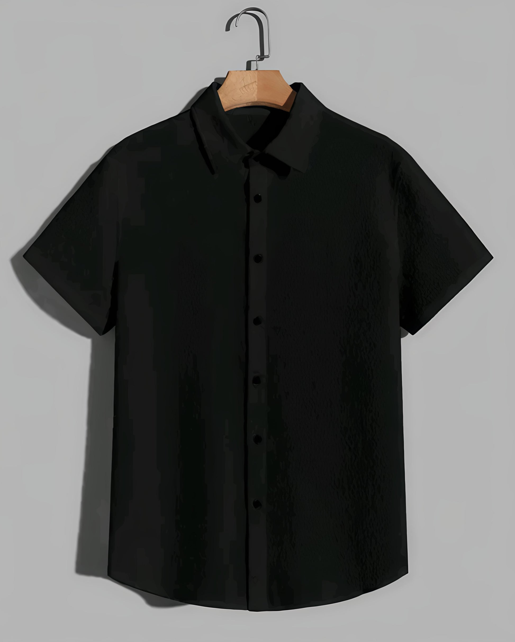 Men's Popcorn Black Shirt