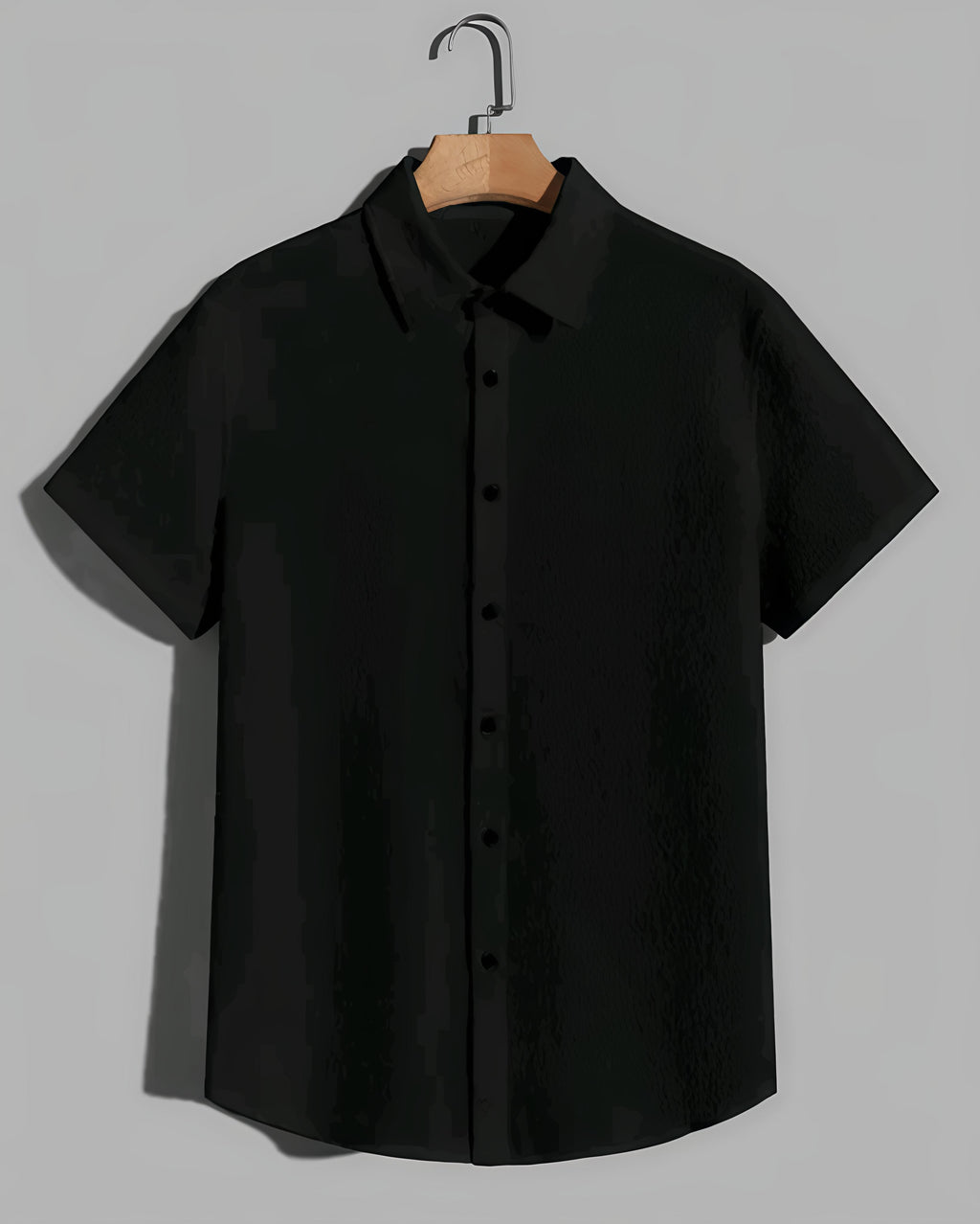 Men's Popcorn Black Shirt
